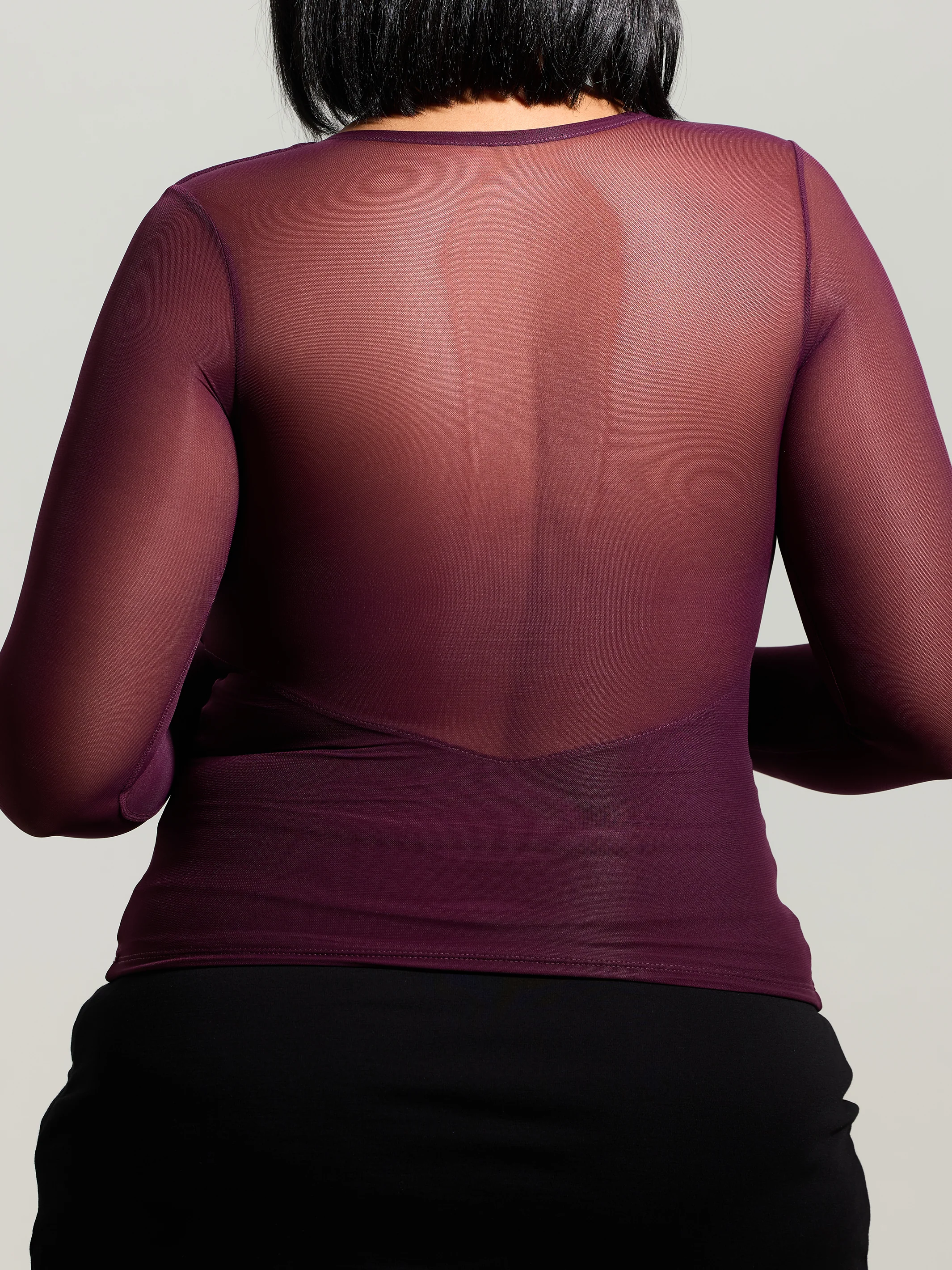 Braless Mesh Back Long Sleeve Brami - Image 16