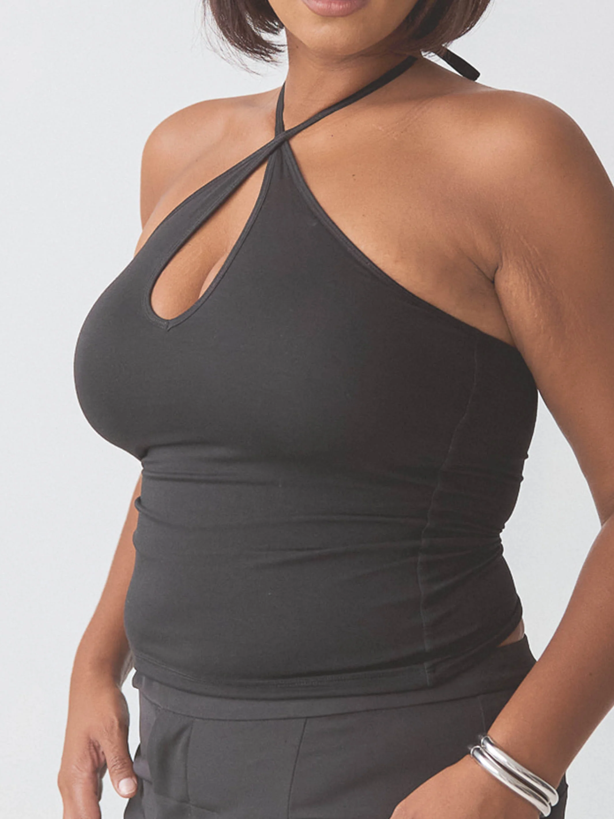 Braless Strappy Keyhole Brami Top - Image 15