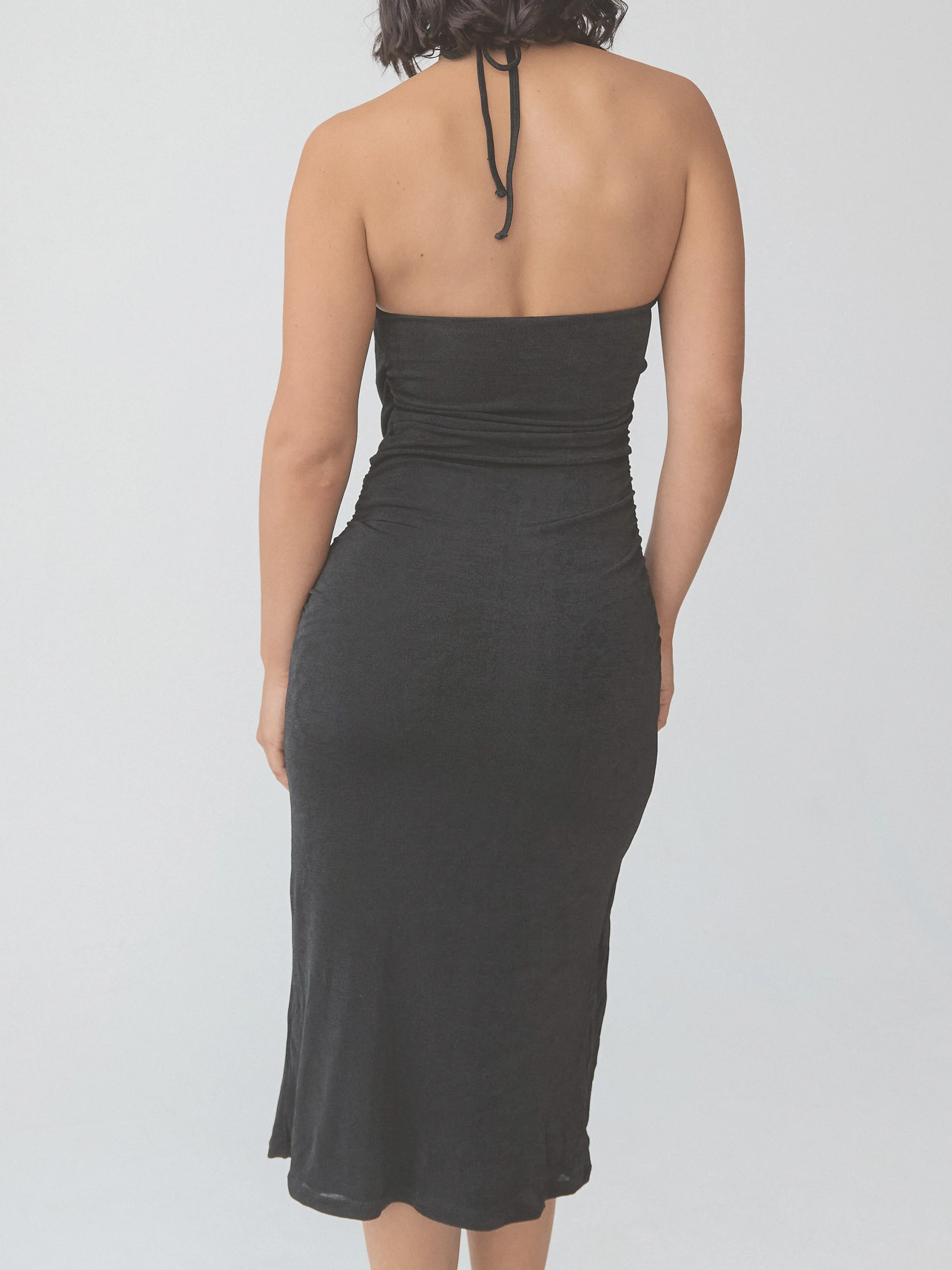 Cowl Neck Halter Midi Dress - Image 6