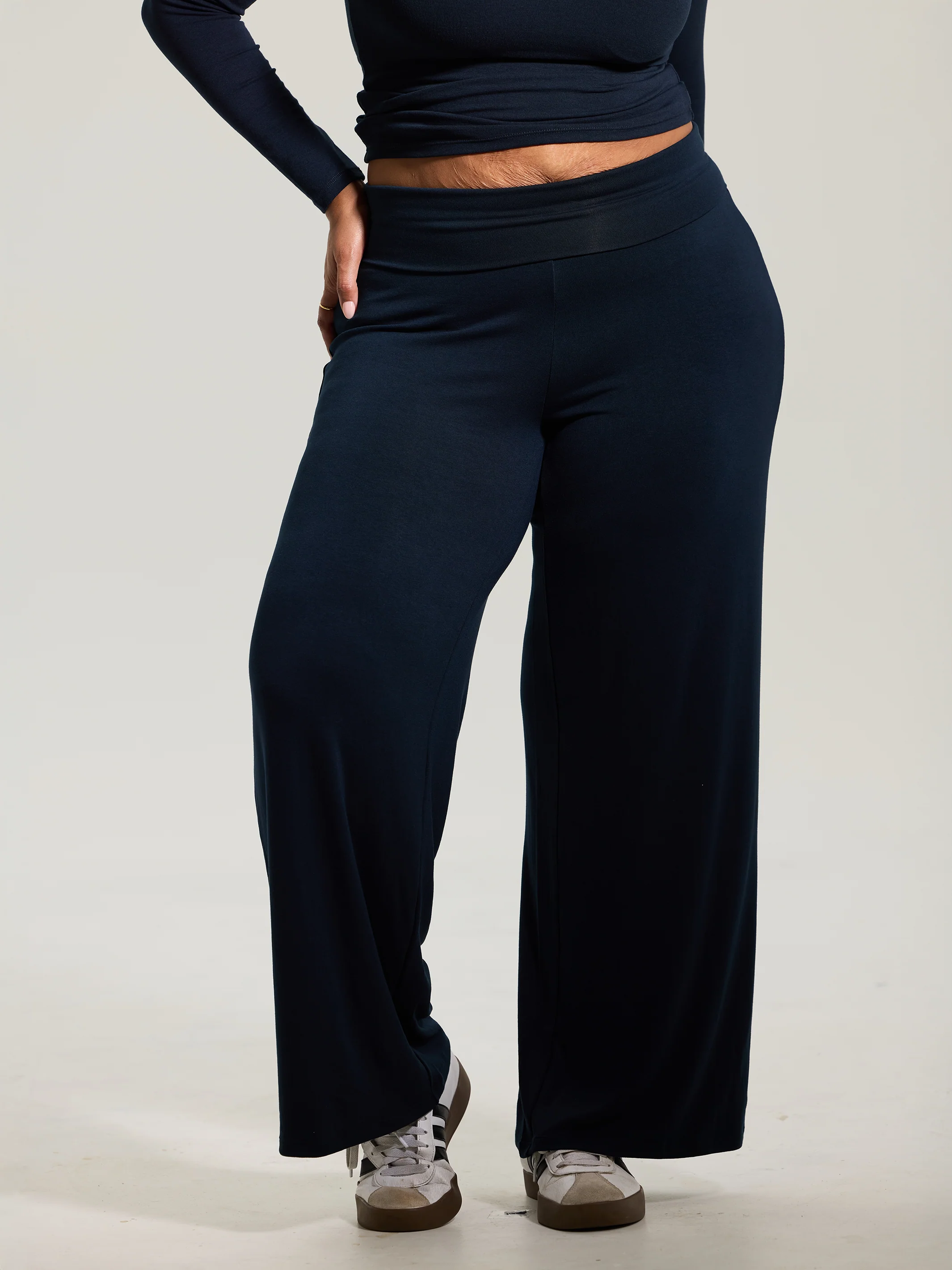 Fold Over Wide Leg Pants - Image 23