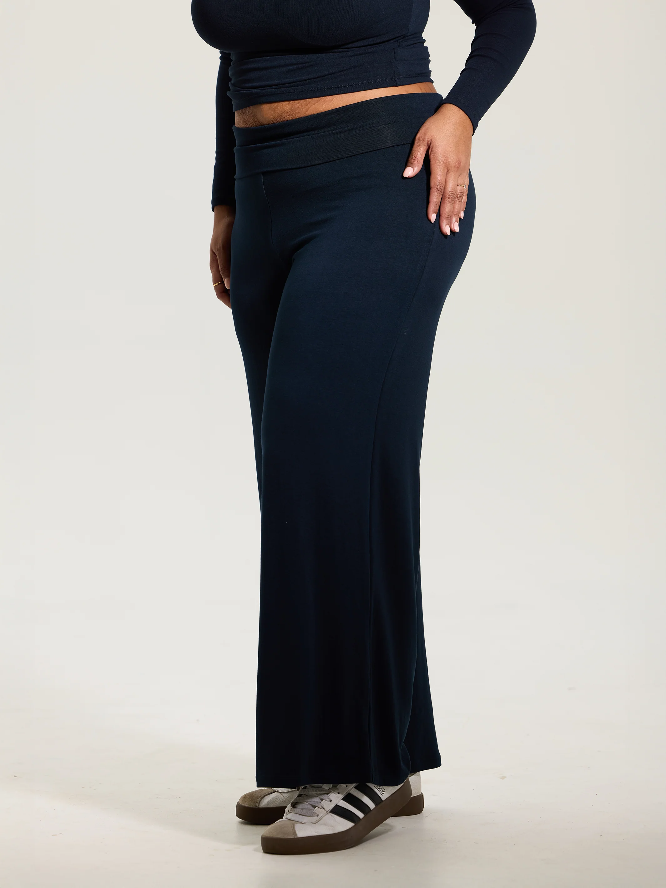 Fold Over Wide Leg Pants - Image 24
