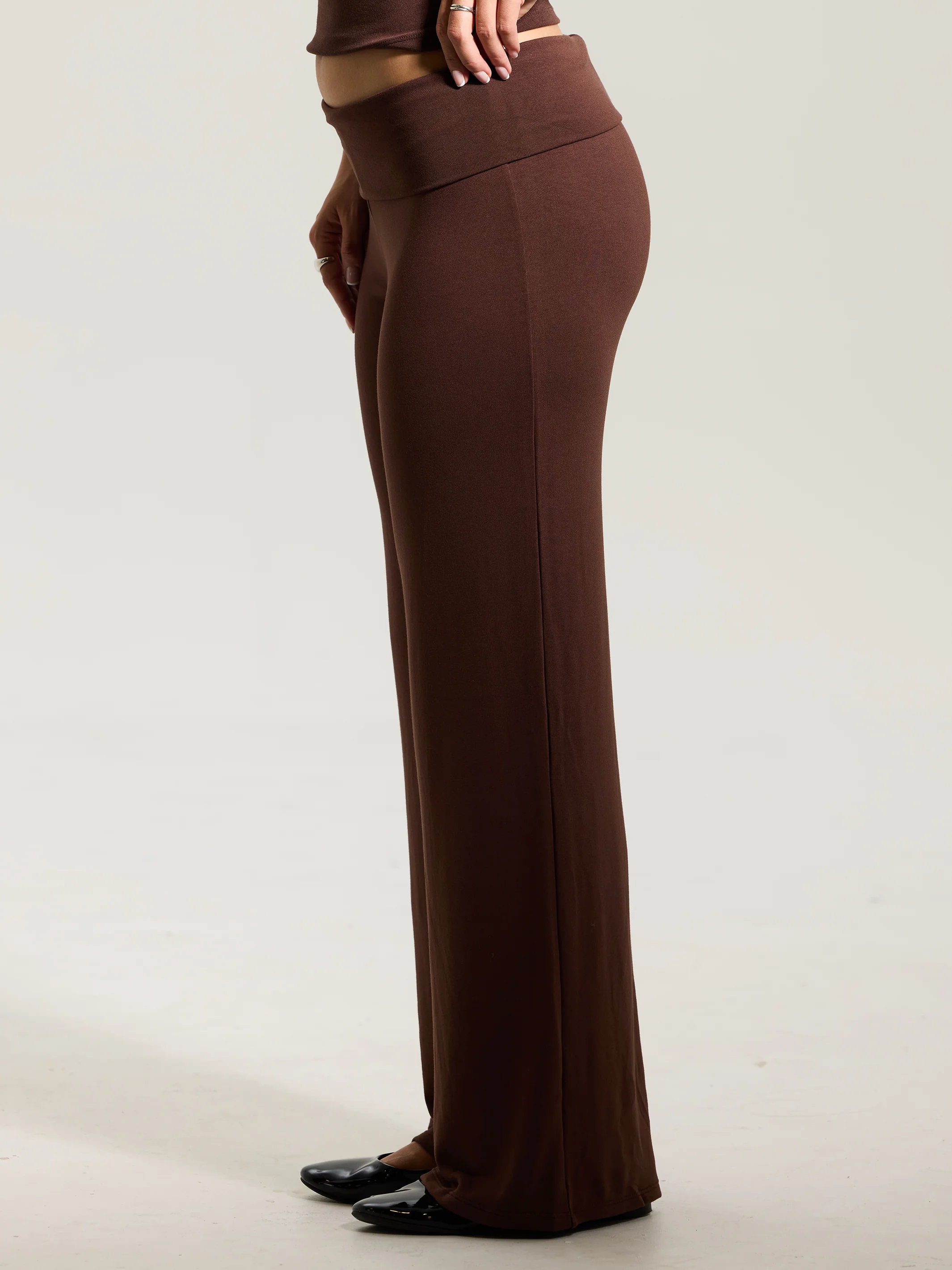 Fold Over Wide Leg Pants - Image 6