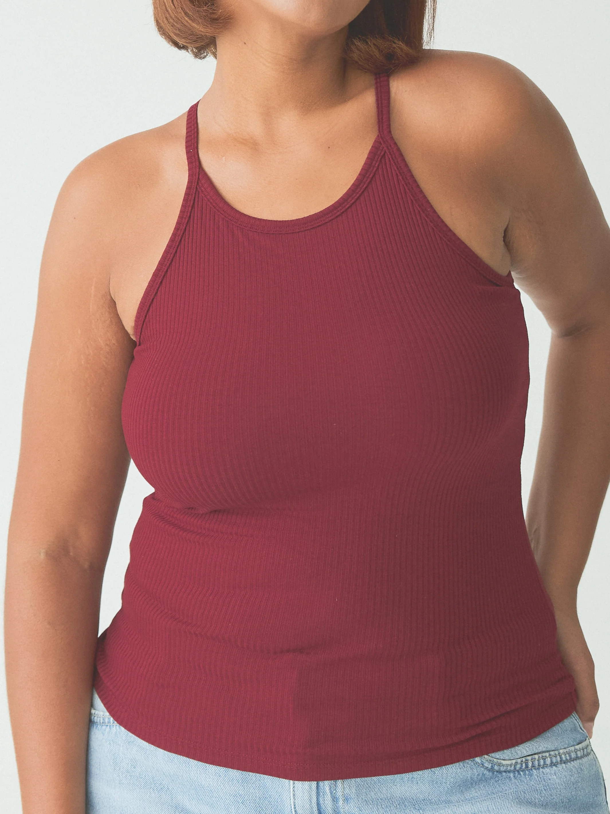 Ribbed High Neck Brami - Image 13