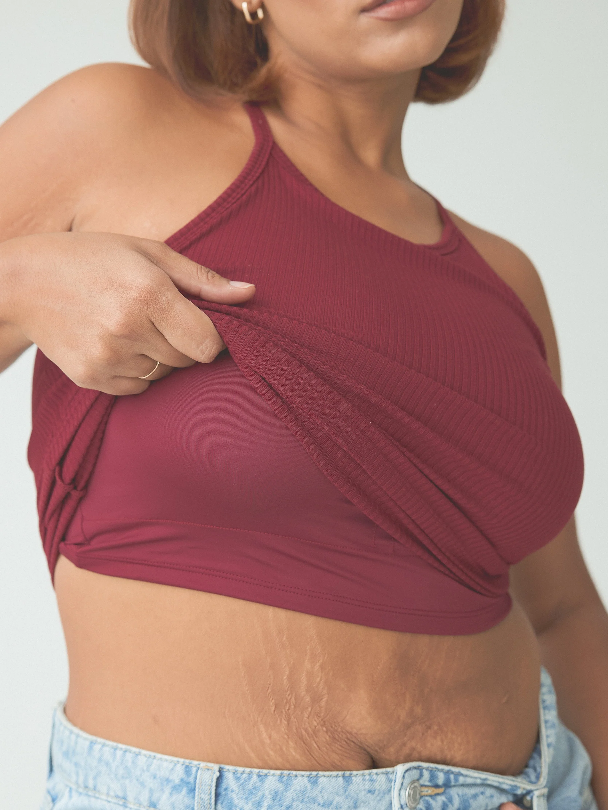 Ribbed High Neck Brami - Image 14