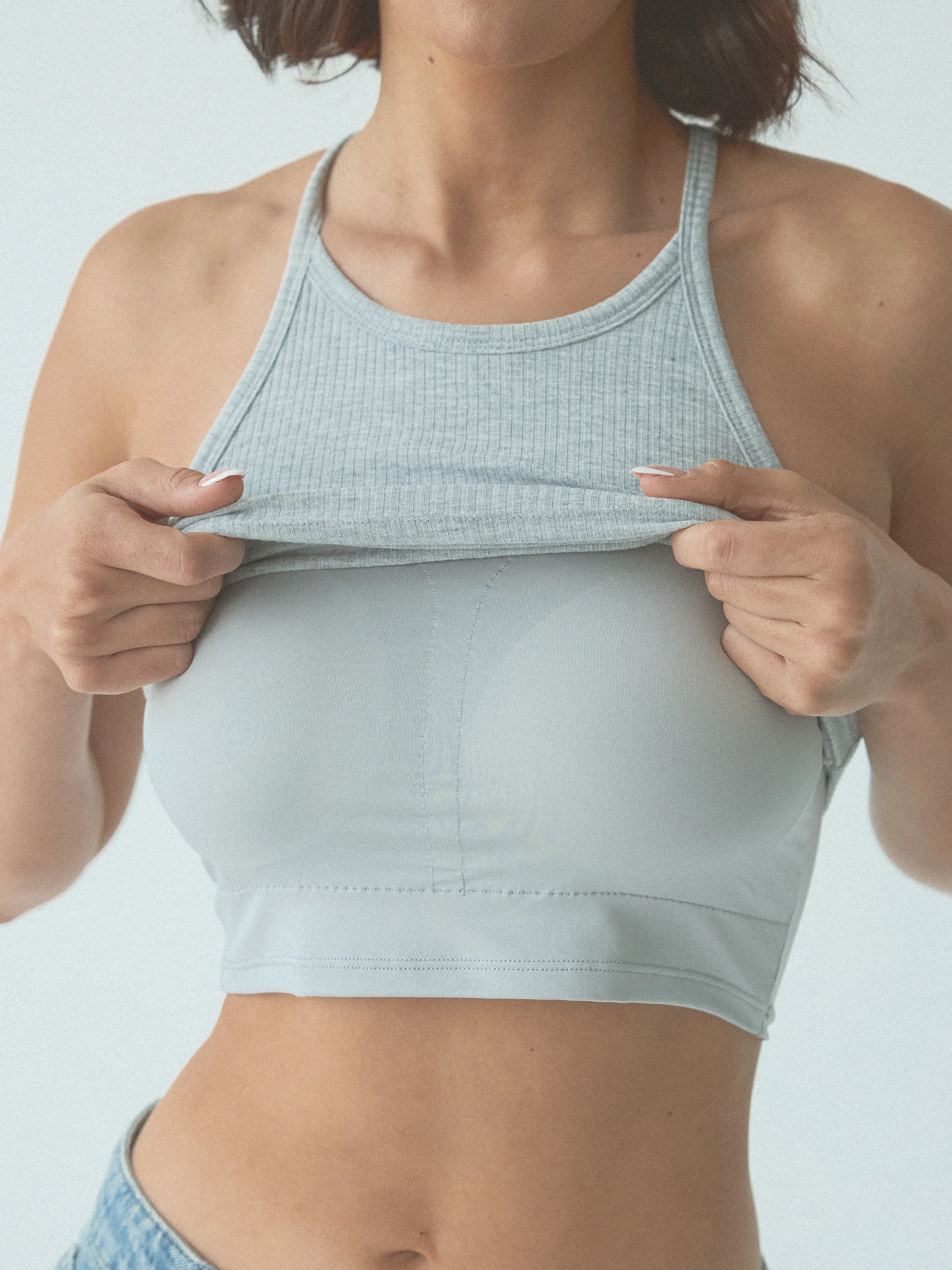 Ribbed High Neck Brami - Image 21