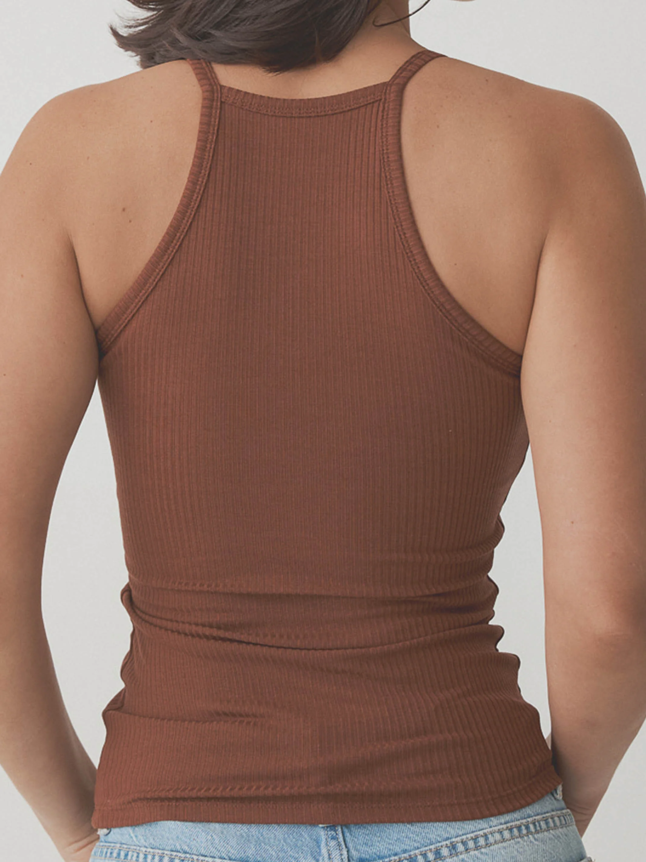 Ribbed High Neck Brami - Image 38