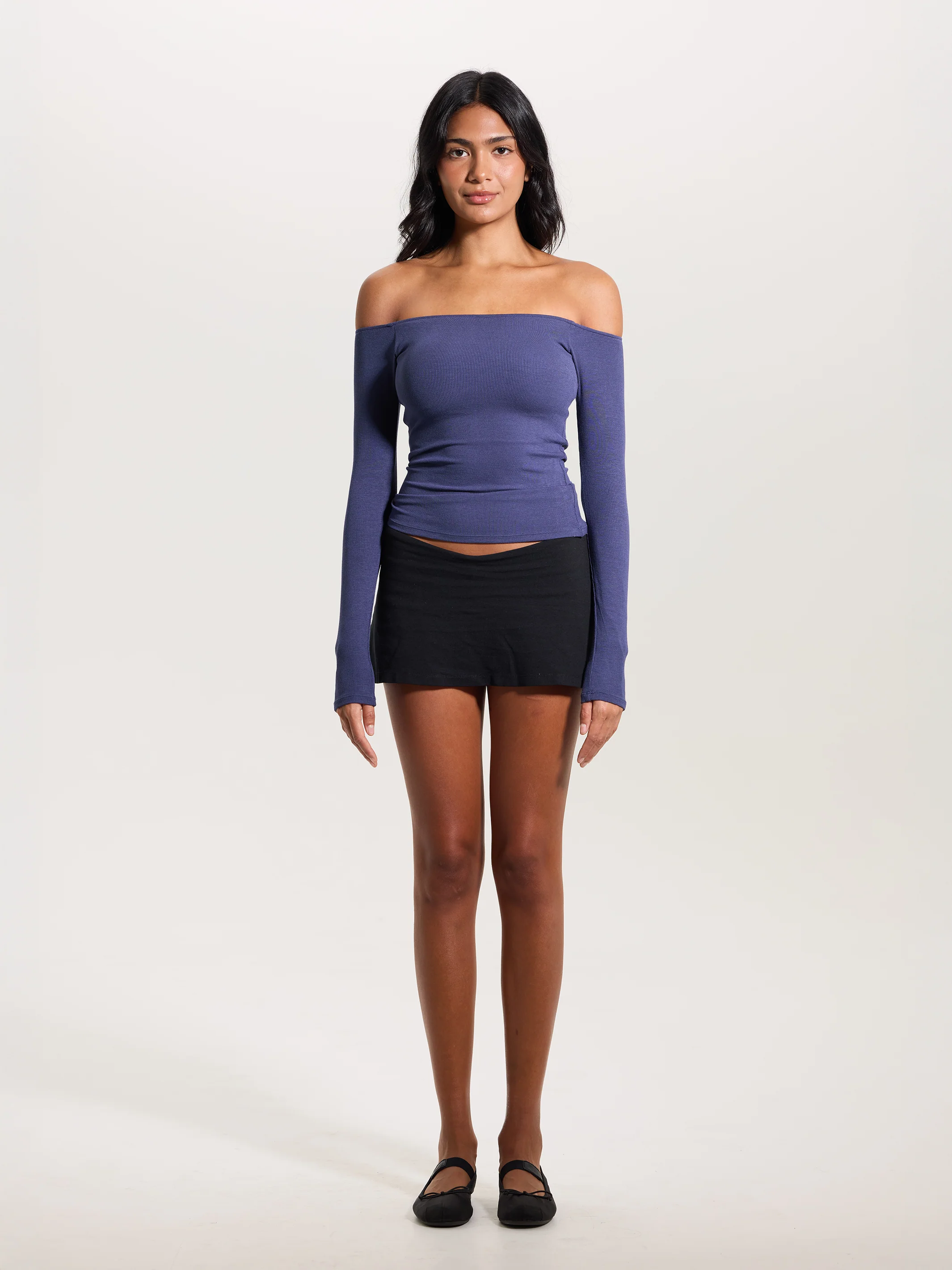 Ribbed Off The Shoulder Brami - Image 17