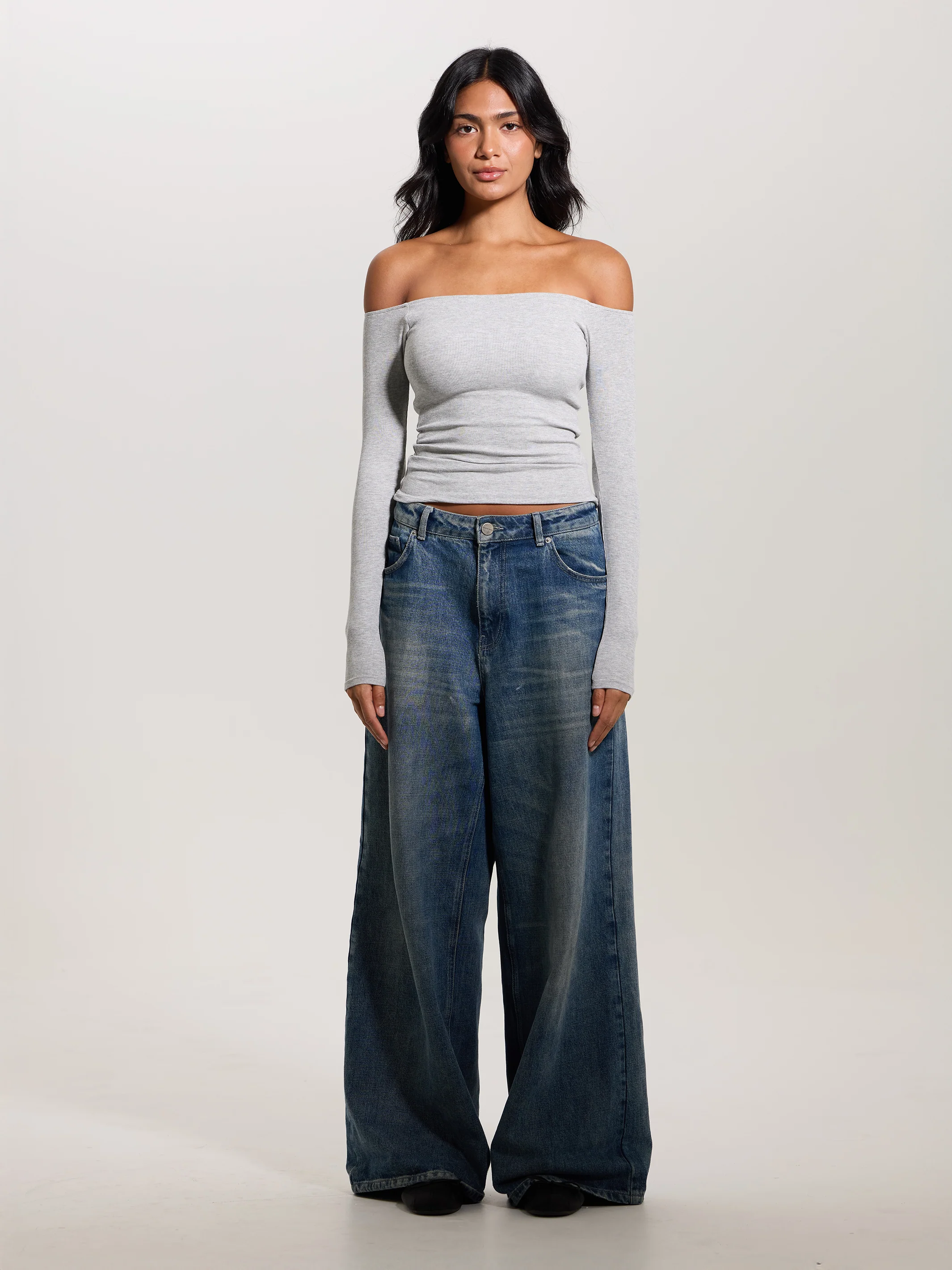 Ribbed Off The Shoulder Brami - Image 21