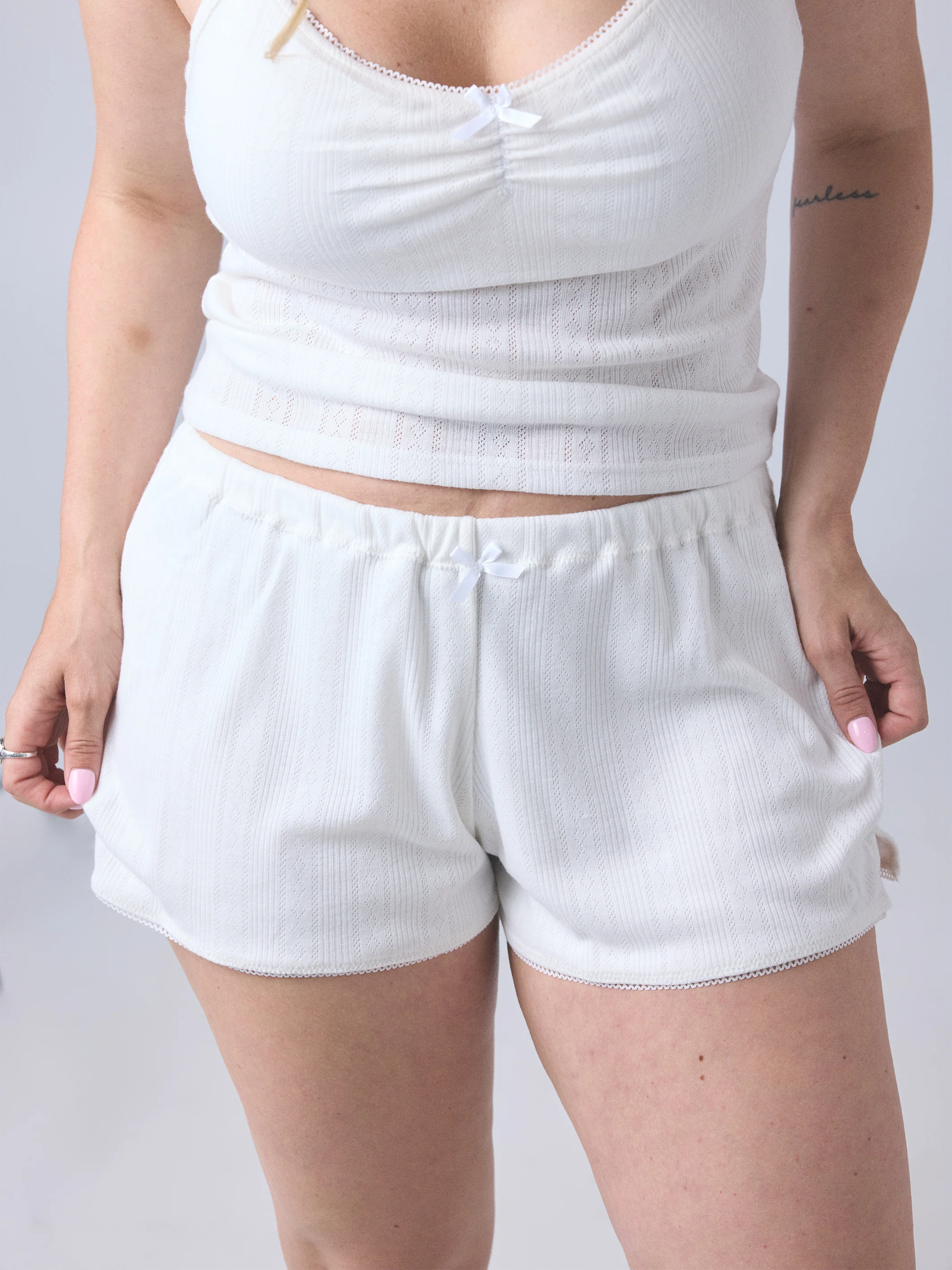 Pointelle PJ Shorts - Image 4