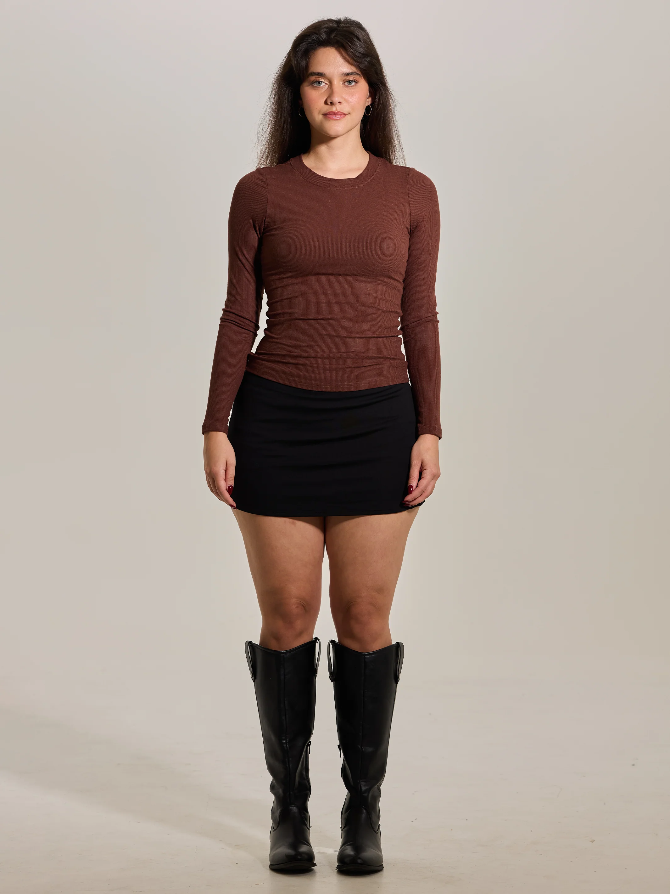 Ribbed Crew Neck Long Sleeve - Image 14