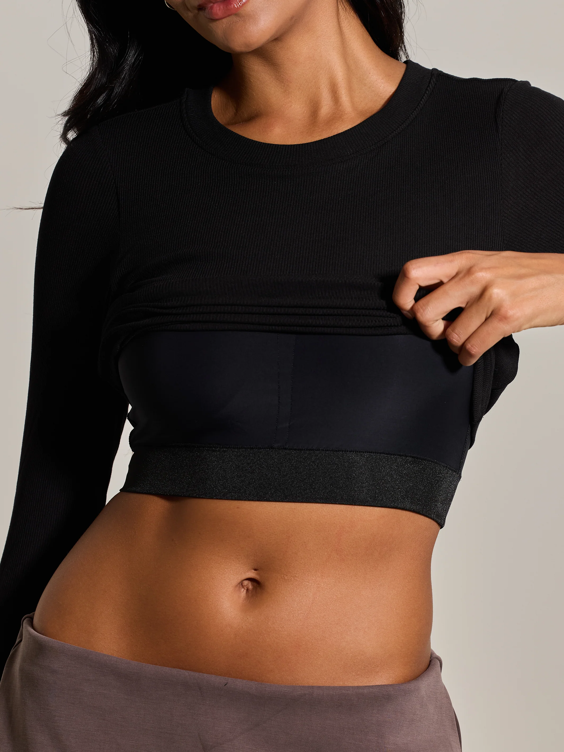 Ribbed Crew Neck Long Sleeve - Image 16