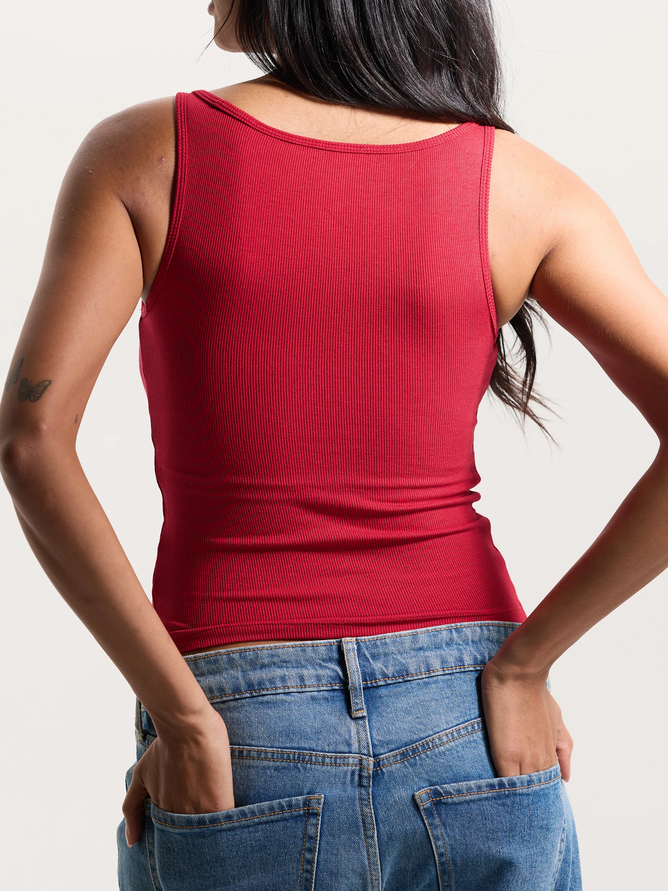 Ribbed Dainty Boat Neck Brami - Image 12