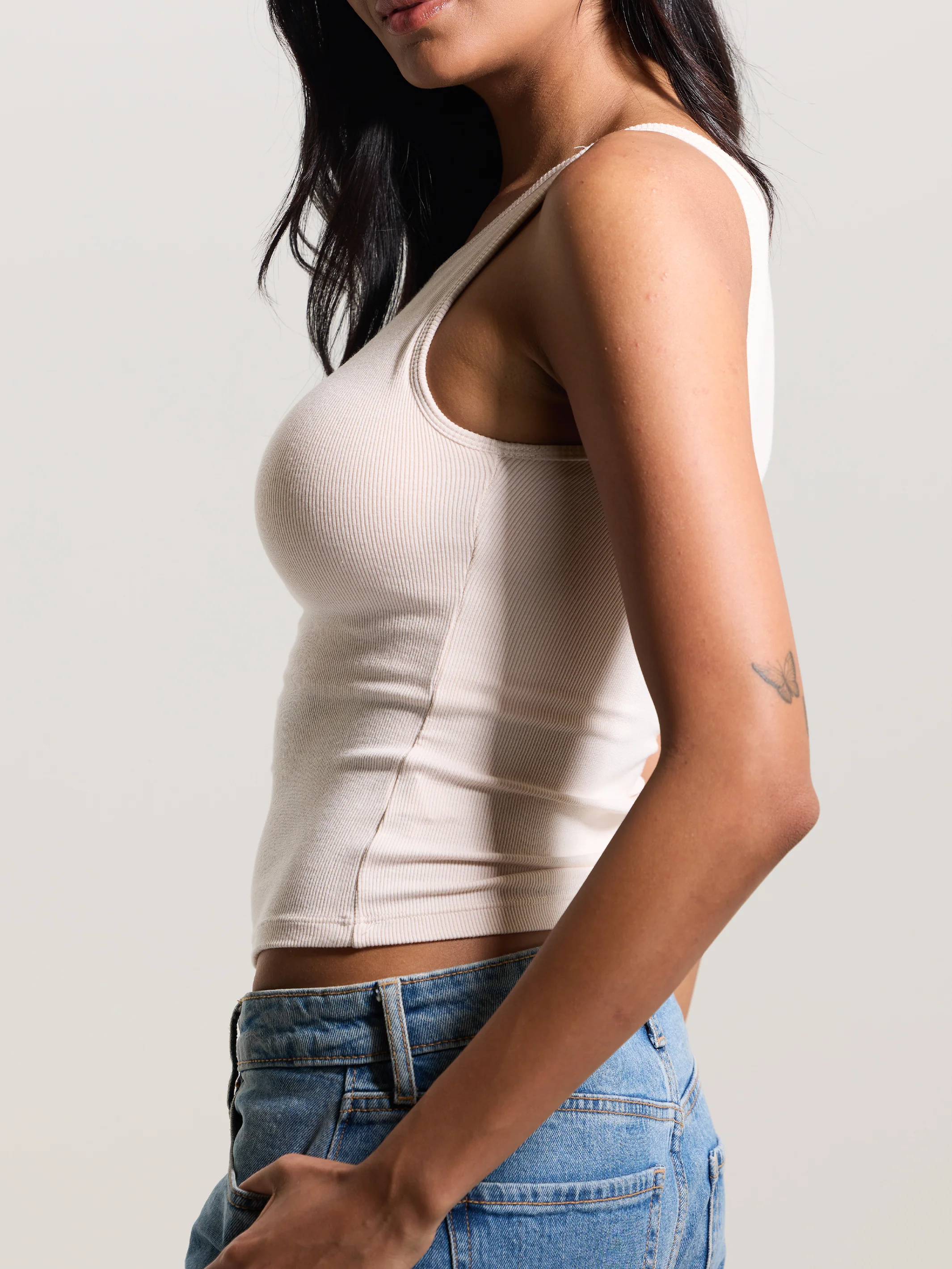 Ribbed Dainty Boat Neck Brami - Image 39