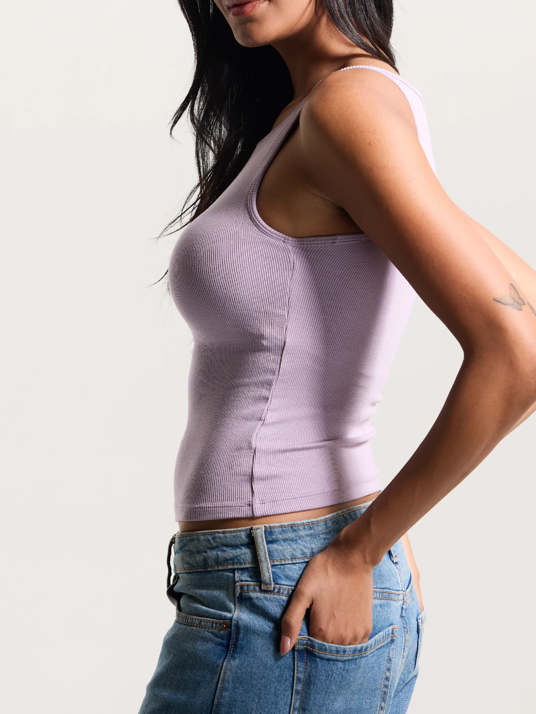 Ribbed Dainty Boat Neck Brami - Image 45