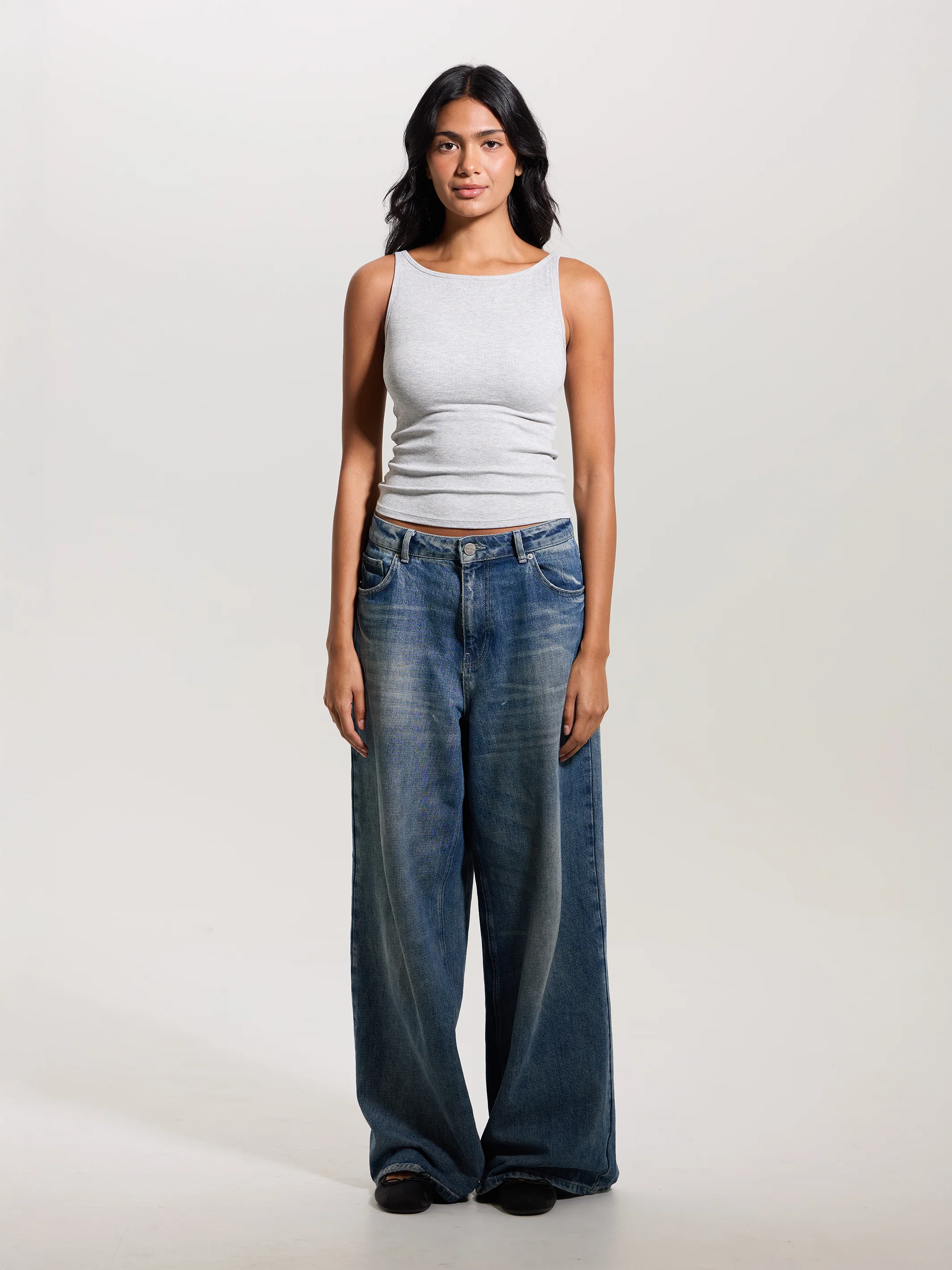 Ribbed Dainty Boat Neck Brami - Image 5