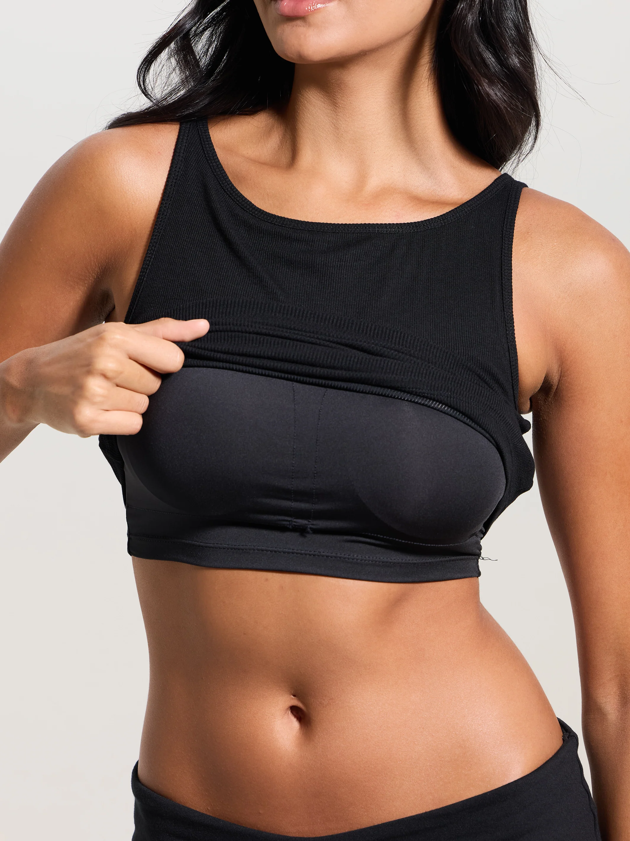 Ribbed Dainty Boat Neck Brami - Image 7