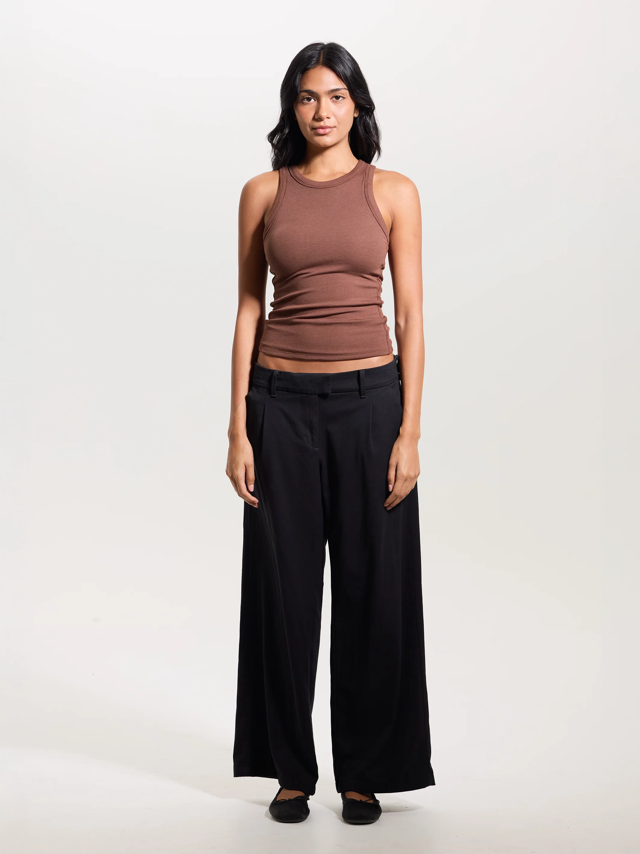 Chunky Binding Ribbed High Neck Brami (Full Length) - Image 12