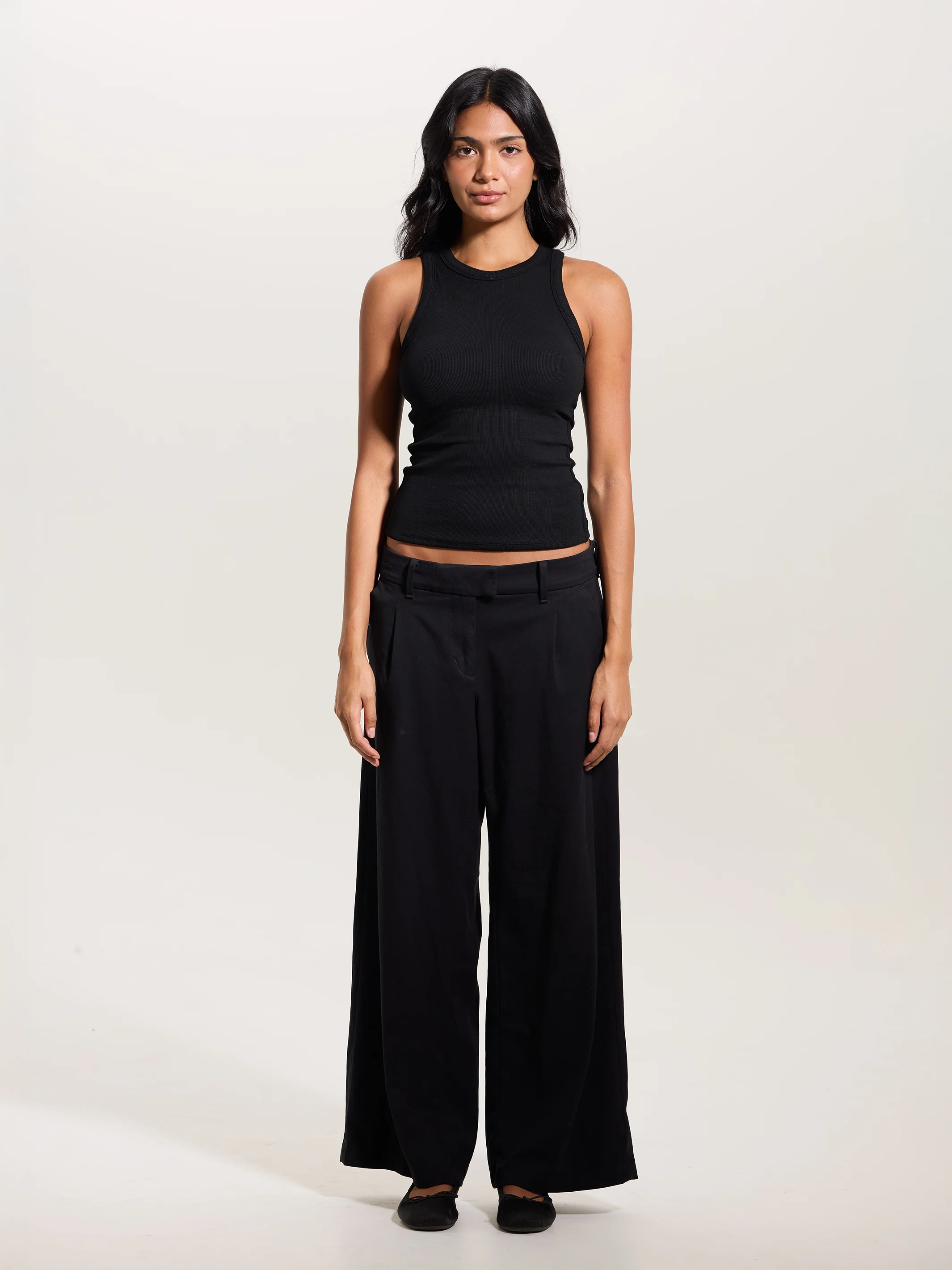 Chunky Binding Ribbed High Neck Brami (Full Length) - Image 3