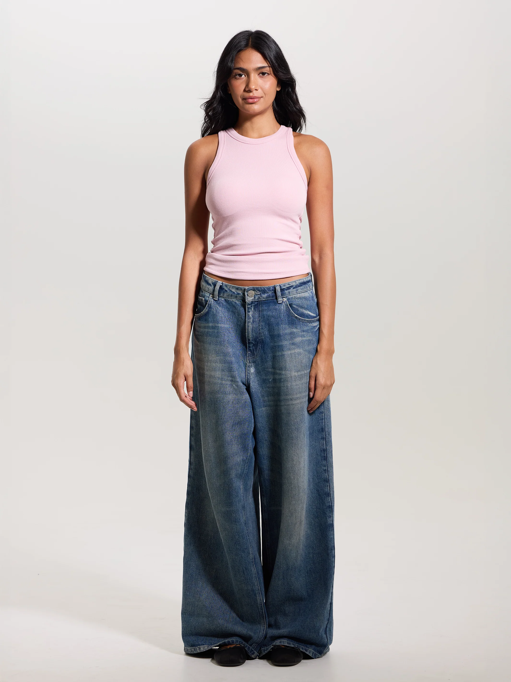 Chunky Binding Ribbed High Neck Brami (Full Length) - Image 9