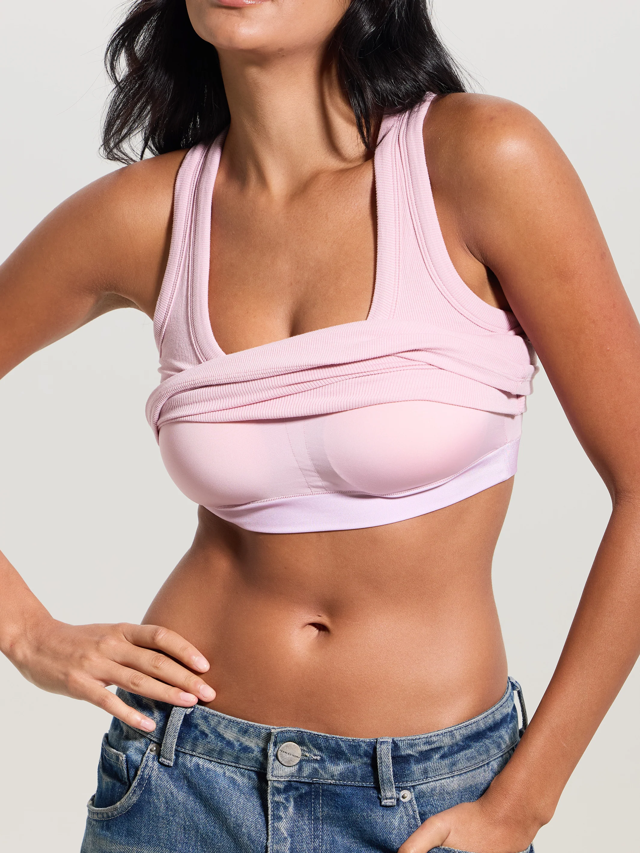 Ribbed Scoop Racerback Brami - Image 17