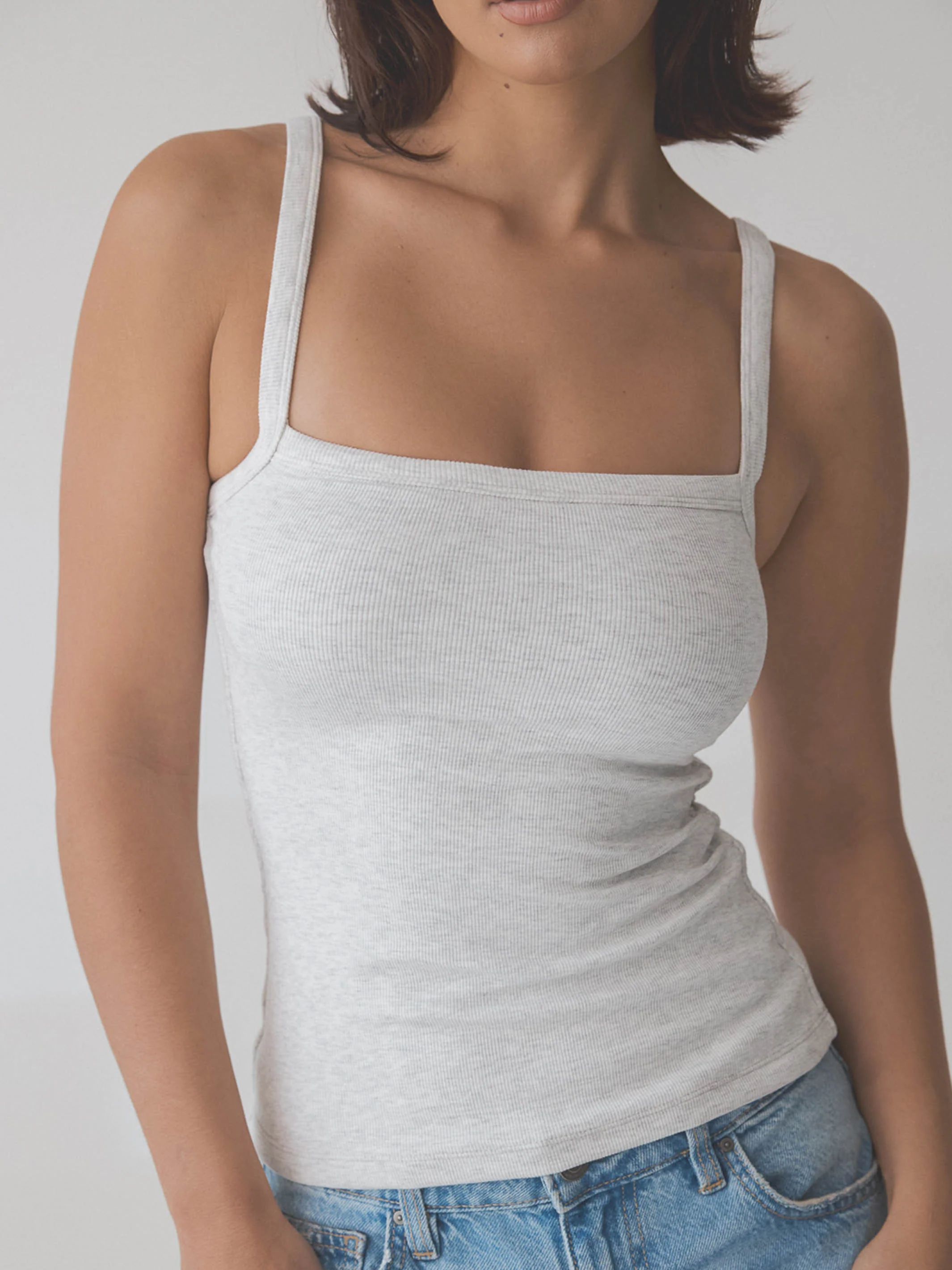 Ribbed Square Neck Brami - Image 13