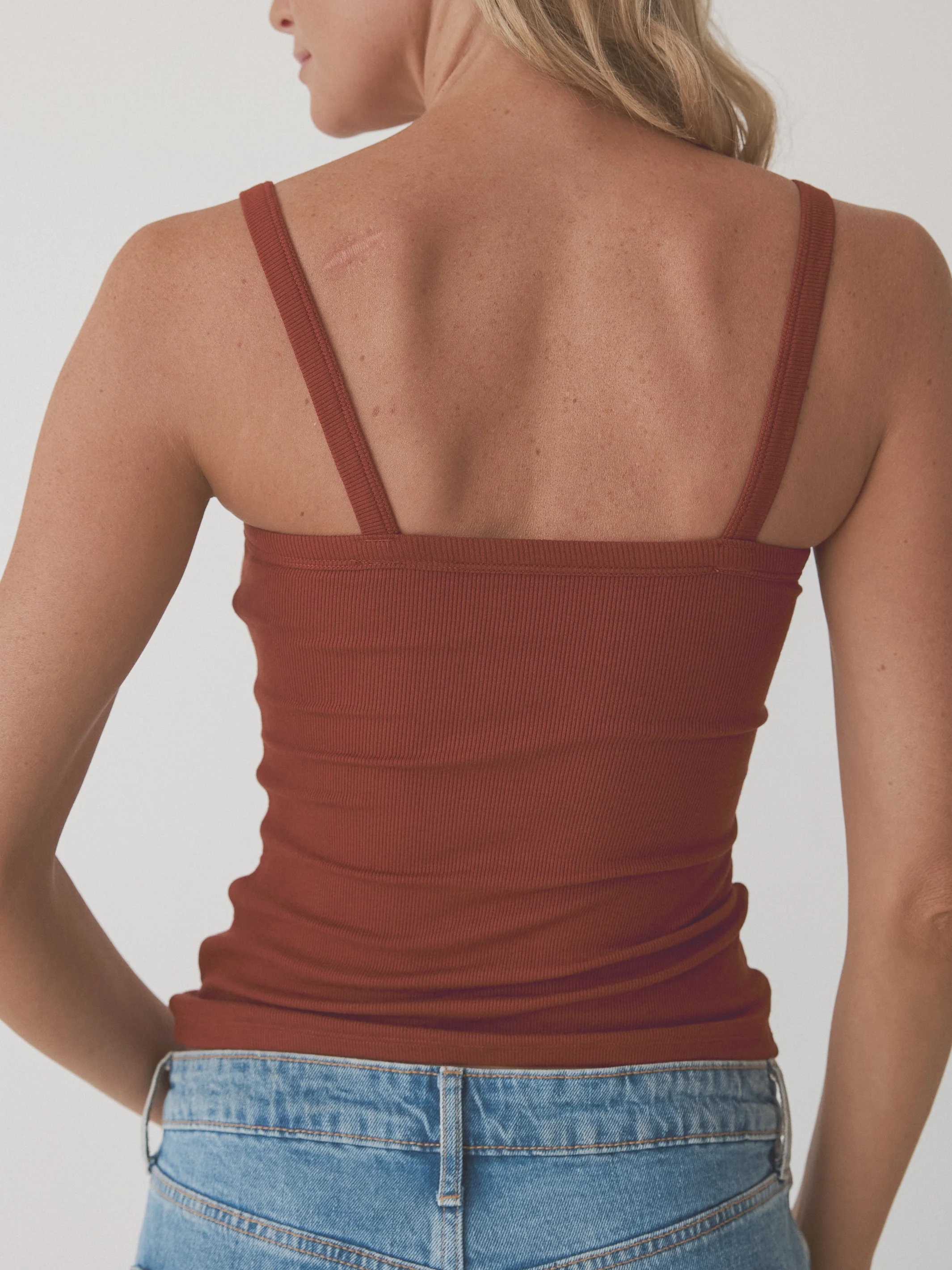 Ribbed Square Neck Brami - Image 6