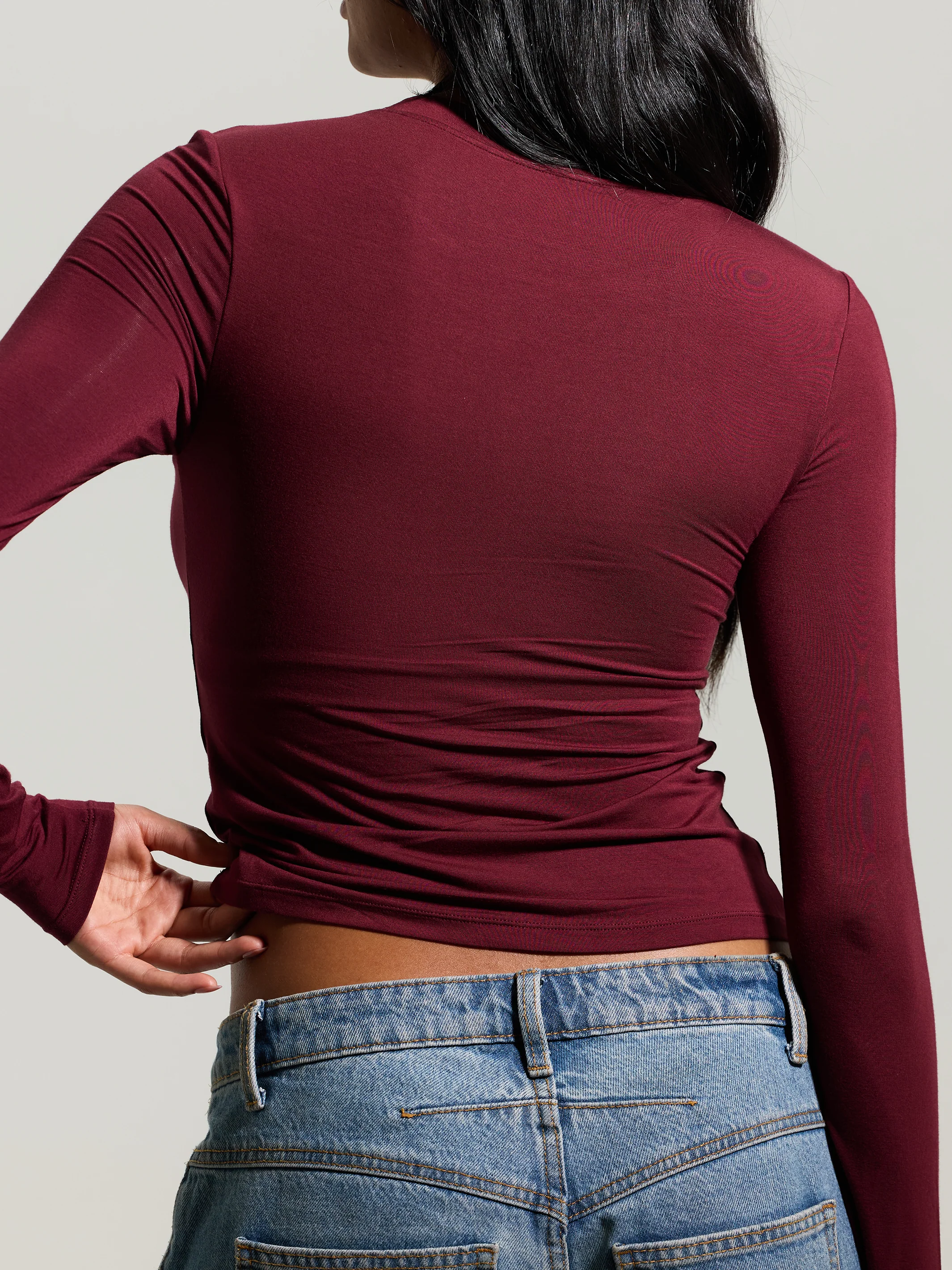 Crew Neck Braless Long Sleeve - Image 16