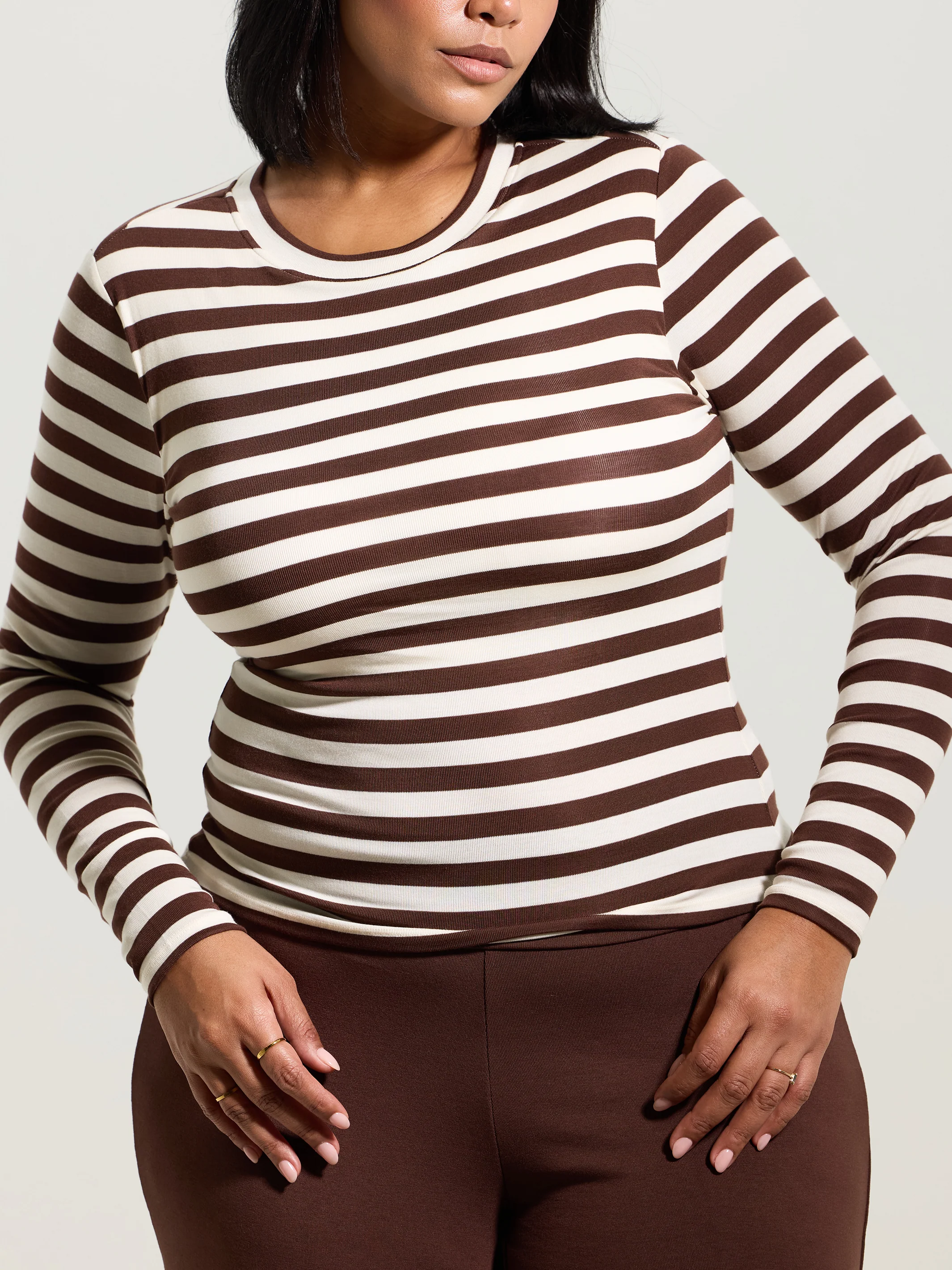 Crew Neck Braless Long Sleeve - Image 27