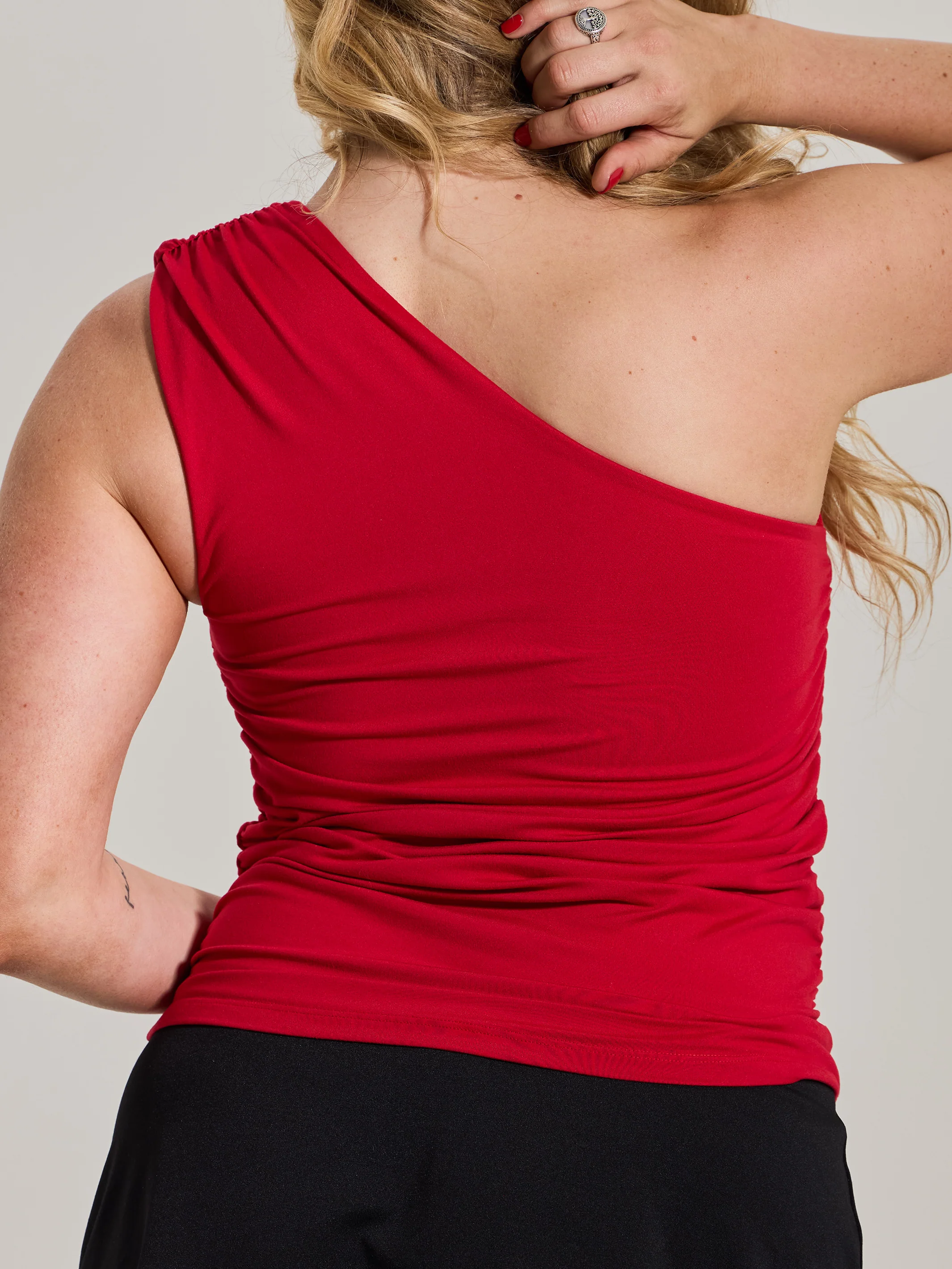 Ruched One Shoulder - Image 3