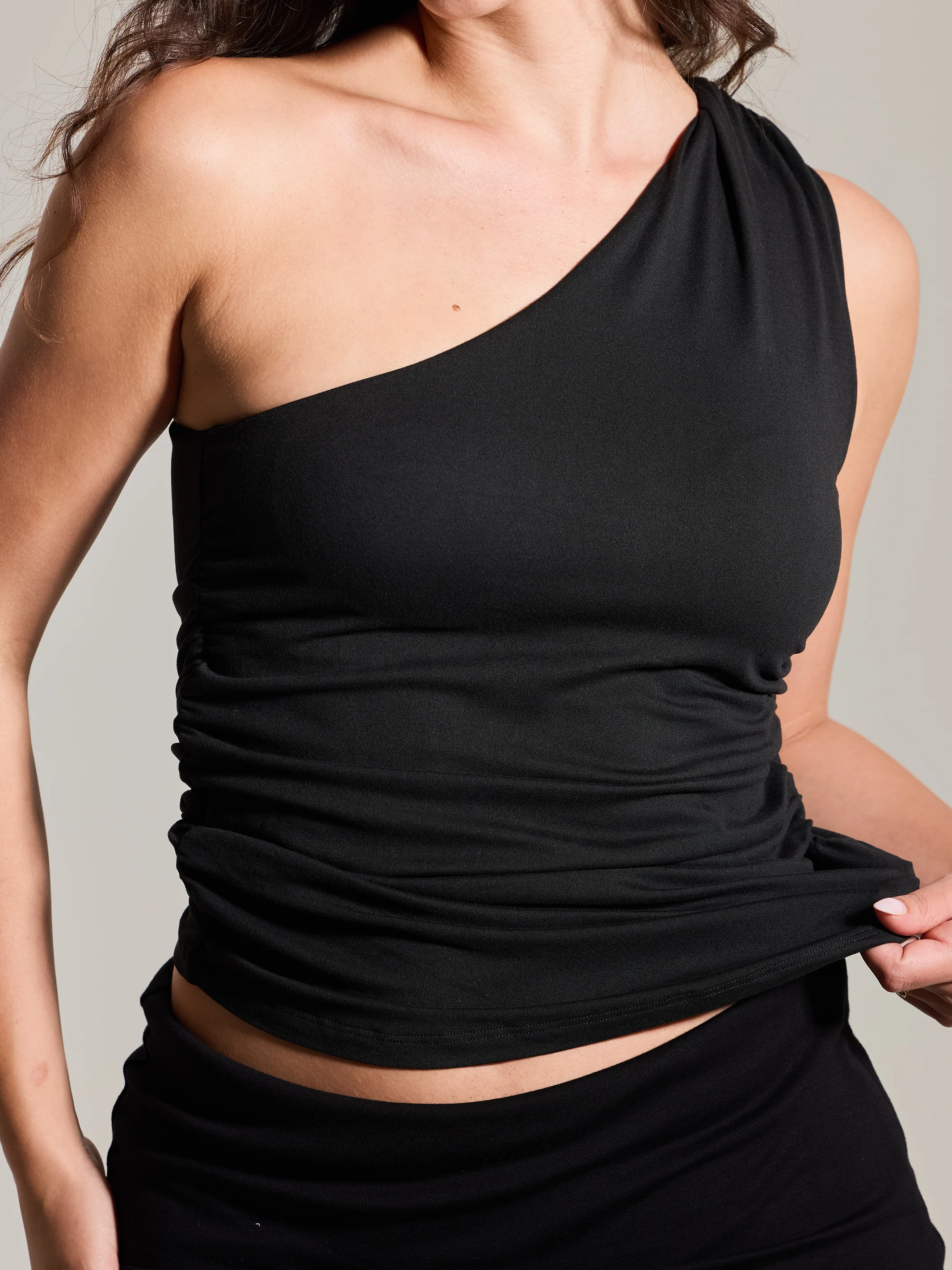 Ruched One Shoulder - Image 5