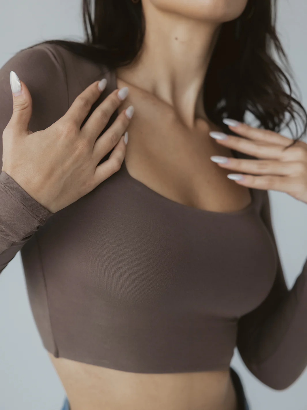 Long Sleeve Square Neck Brami - Image 3