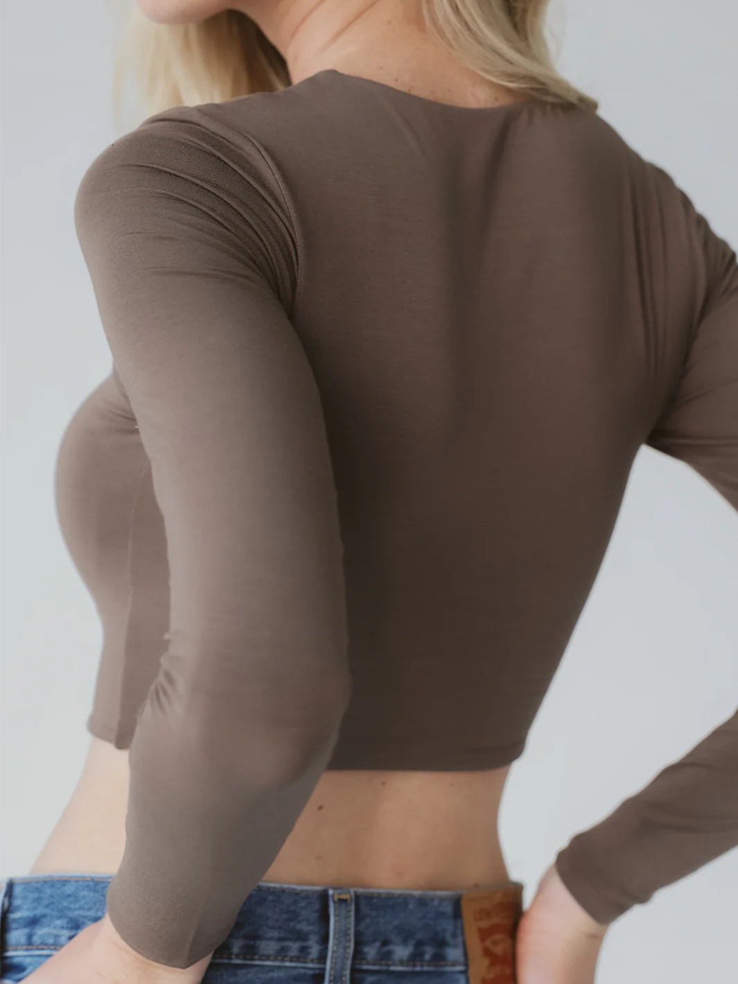 Long Sleeve Square Neck Brami - Image 5