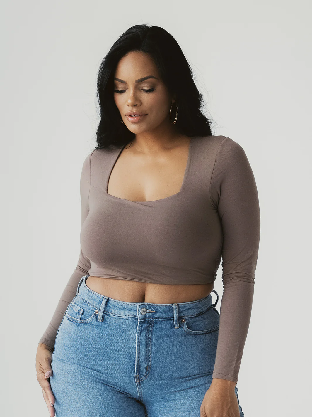 Long Sleeve Square Neck Brami - Image 7